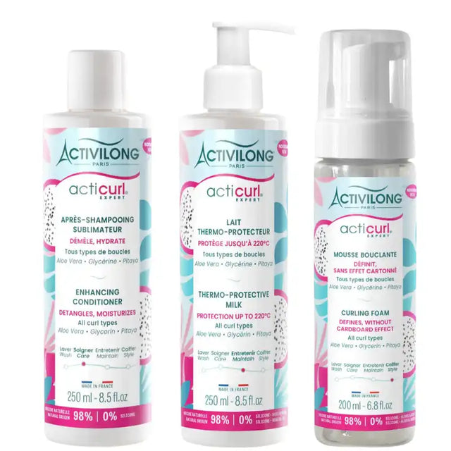 Soins Acticurl Expert Activilong pour l'hydratation, la protection contre la chaleur et la définition des boucles au quotidien