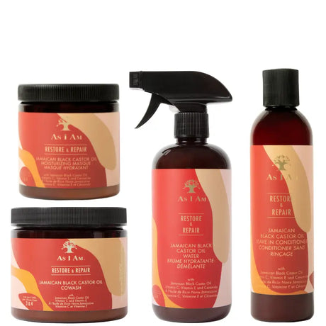 AS I AM JBCO Jamaican Black Castor Oil Soin hydratants et réparateurs pour cheveux secs et abîmés