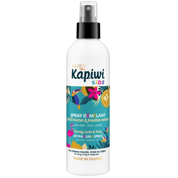 Spray cheveux démêlant pour enfant à l'Aloe Vera, huile de Coco et Beurre de Karité Kapiwi Kids Kairly Paris