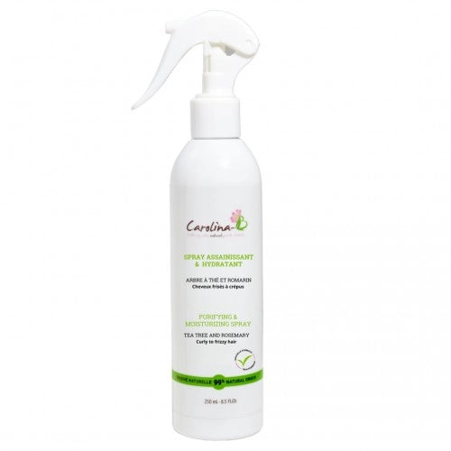 Spray Hydratant Assainissant Cheveux bouclés frisés, crépus - Carolina B