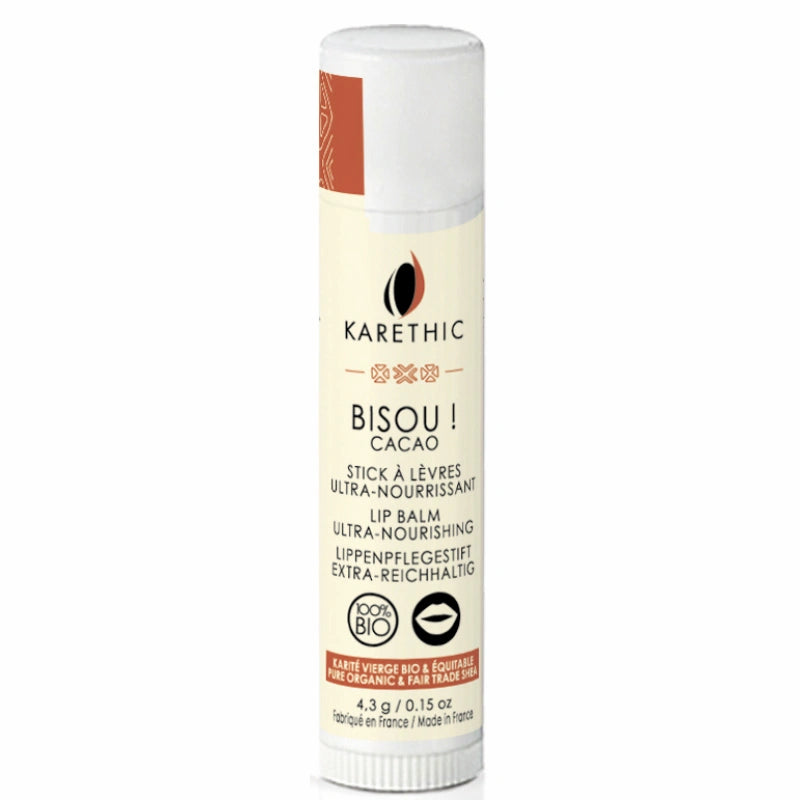 Baume à lèvres Karité BIO et Cacao Karethic