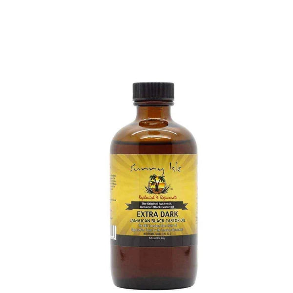 Extra Dark Jamaican Black Castor Oil Sunny Isle 118ml pour Cheveux et Peau sèche