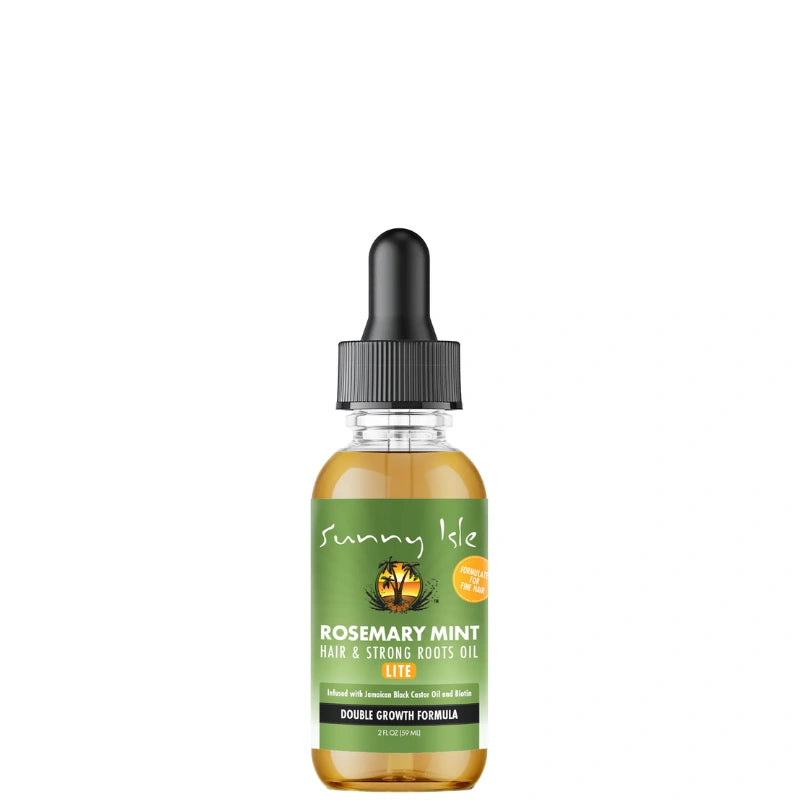 Huile au romarin et menthe poivrée Sunny Isle pour la pousse des cheveux, adaptée aux cheveux Fins