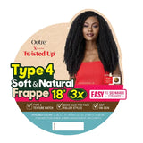 Mèches X-PRESSION - TWISTED UP - TYPE 4 SOFT&NATURAL FRAPPE 18" 3X