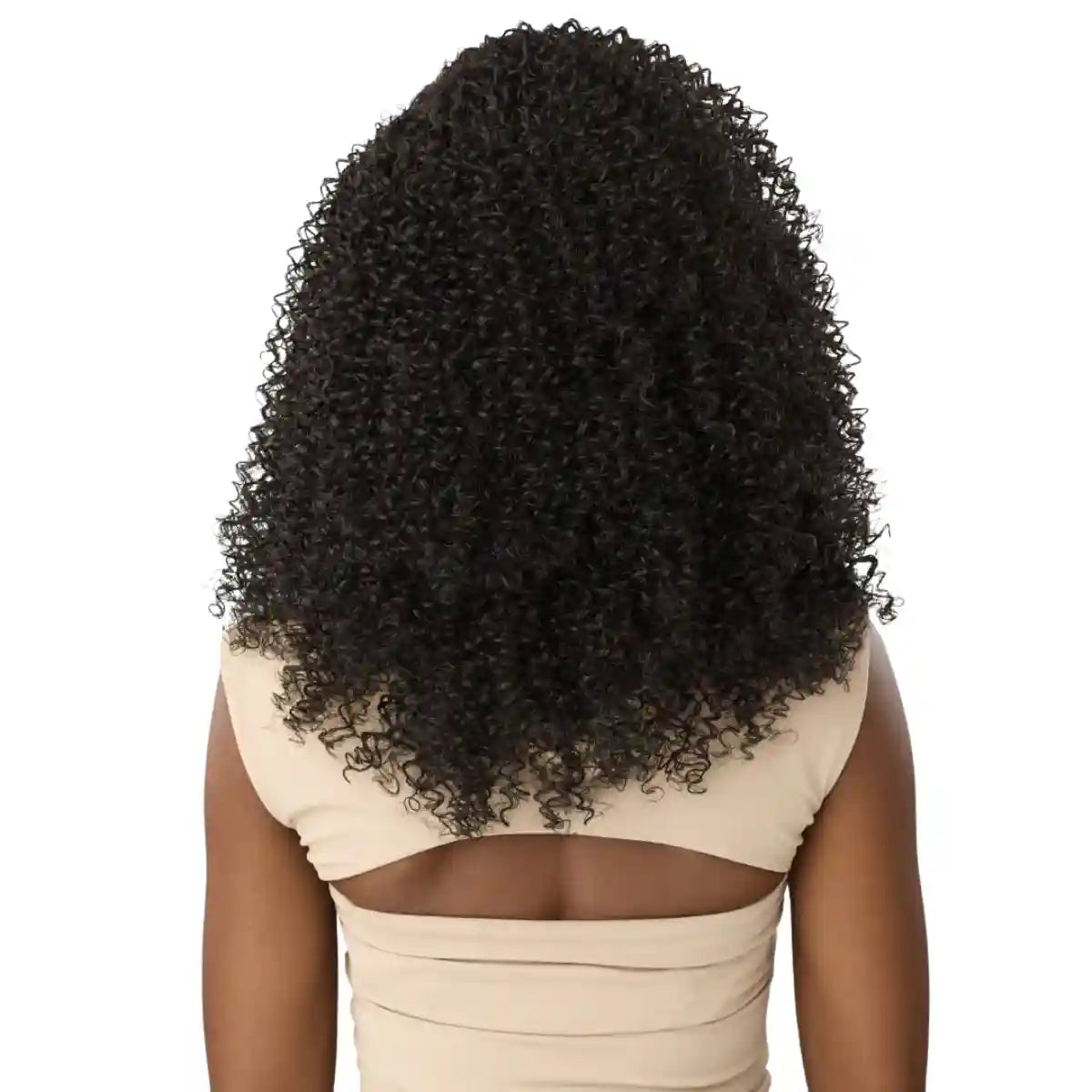 Synthétique yaki hair demi-tête de chez Outré, perruque en 18 pouces.