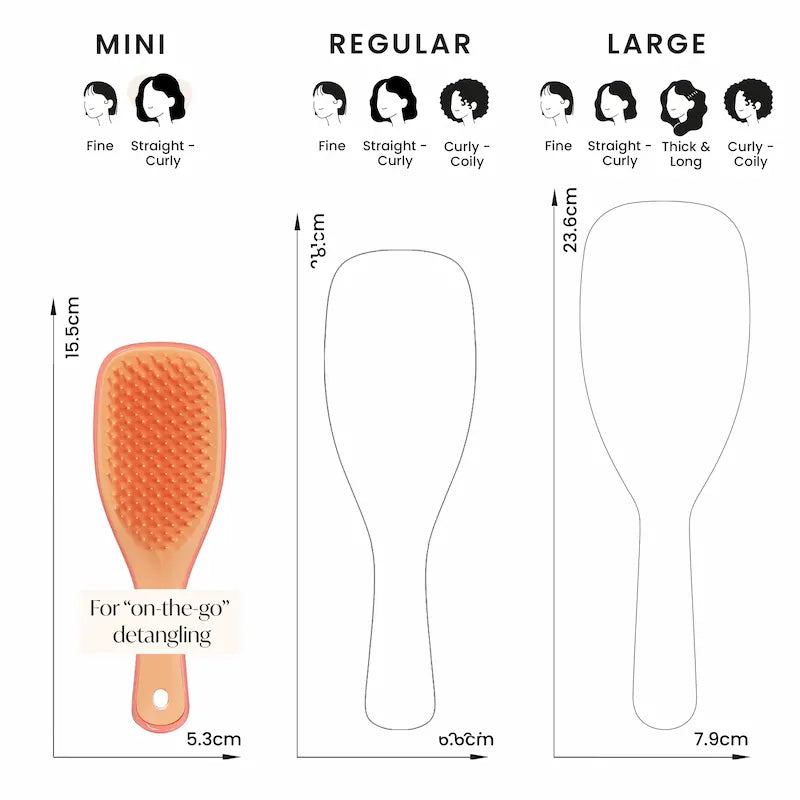Brosse démêlante Cheveux Bouclés, Fins Enfant Tangle Teezer Salmon