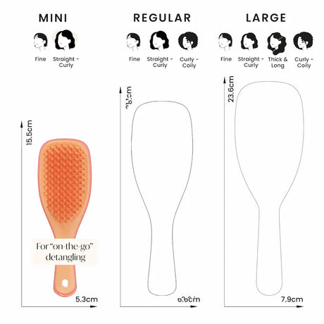 Brosse démêlante Cheveux Bouclés, Fins Enfant Tangle Teezer Salmon