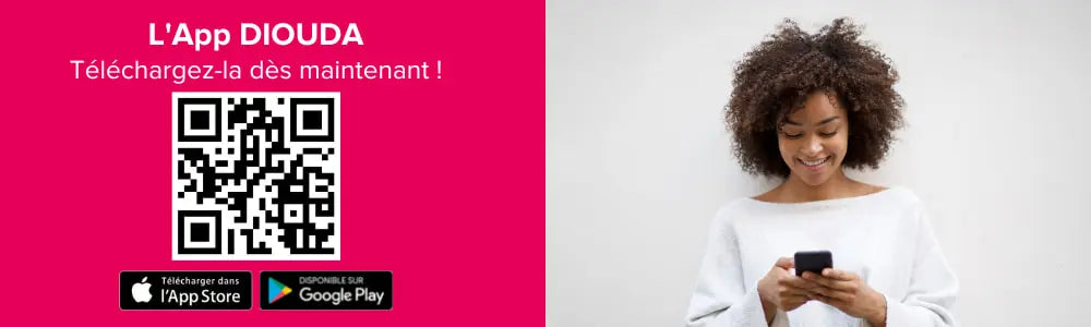 Des soins et astuces pour cheveux bouclés, crépus, frisés. Des conseils dédiés aux peaux noires métissées sur l'application mobile Diouda. Téléchargez-la sur App Store ou Google Play ou