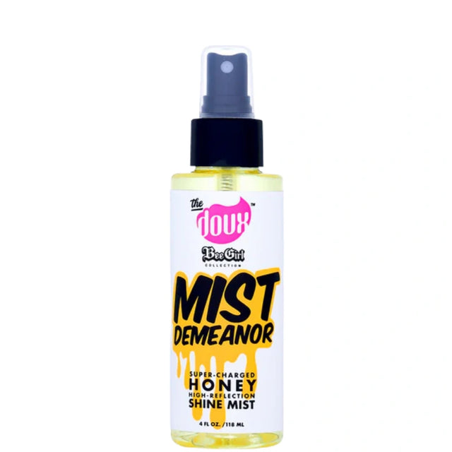 Spray capillaire The Doux Bee Girl Anti-frisottis, protection thermique et glow instantané pour cheveux bouclés à crépus 