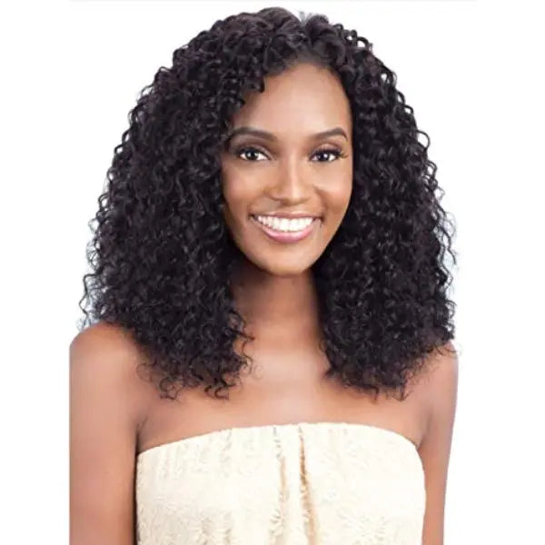 Tissage Bundle Deep Curl Naturel 100% Human Hair Virgin Remy 14 pouces Model Model