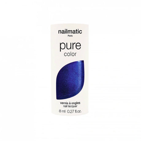 Vernis à ongles Bleu Nacré avec 76% d'ingrédients Biosourcés Nailmatics Pure Color
