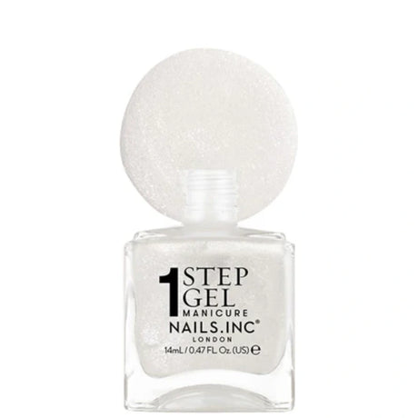 Vernis à Ongles 4-en-1 Blanc Pailleté