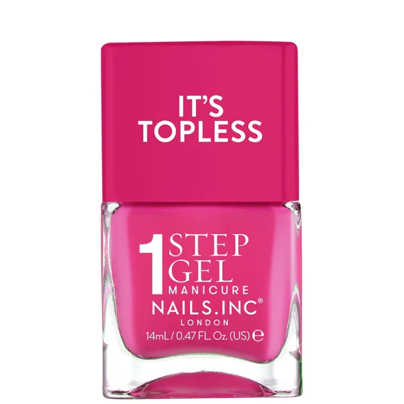 Vernis à Ongles Rose Fushia Gel sans UV 4 en 1 It's Topless