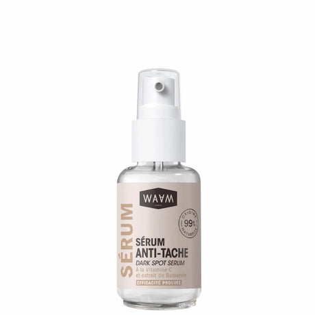 Sérum anti tache visage à la Vitamine C et extrait de Busserole Unifiant WAAM 99% d'ingrédients d'origine naturelle