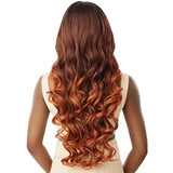 Perruque lace front hd transparent wavy ondulée ginger couleur drff cajun spice Aurabel Outre wig