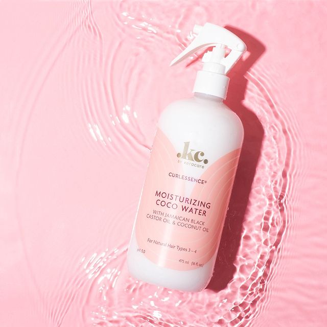 Curlessence CoCo Water Spray Hydratant à l'huile de de Ricin et de Coco pour Cheveux Naturels Type 3 et 4