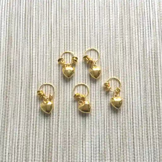 Bijoux De Cheveux Faits Main Pour Tresses - Lot De 2 - Cristaux Et Coquillage - Cuivre - Marron