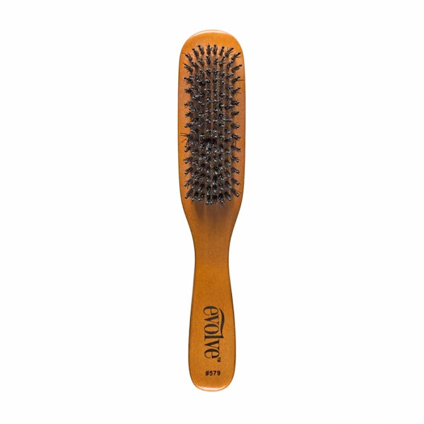 Brosse à Cheveux Professionnelle En Poils De Sanglier Naturel - Démêle Et Polit En Douceur, Manche En Bois