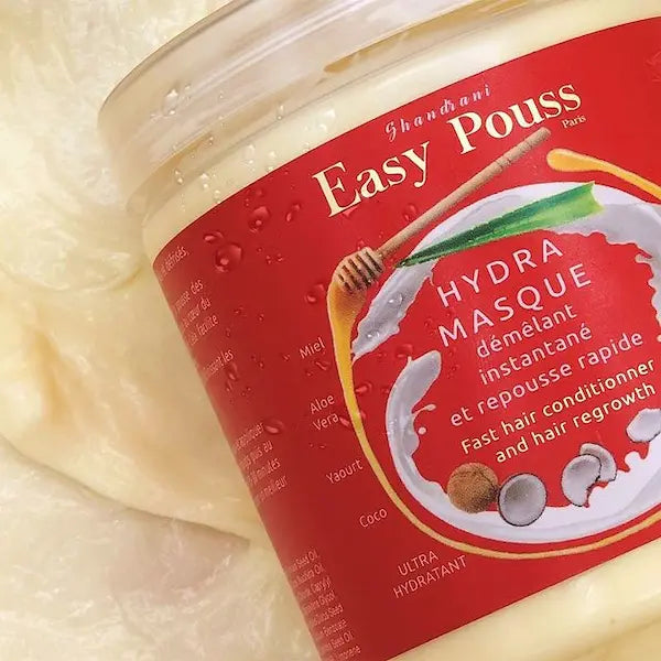 Easy Pouss - Hydra Masque ultra hydratant, démêlant instantané et repousse rapide à l’Aloe Vera, miel, Yaourt & Coco.