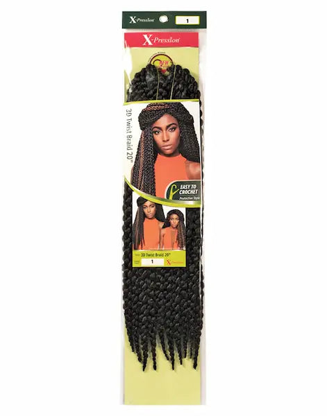 Nattes 3D Twist Braid 20 pouces déjà twistées - Outre X-Pression 