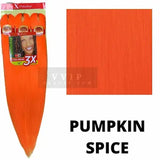 Mèches Outre X-Pression Pre-Stretched Ultra Braid oranges 3X 52 Pumpkin Spice 