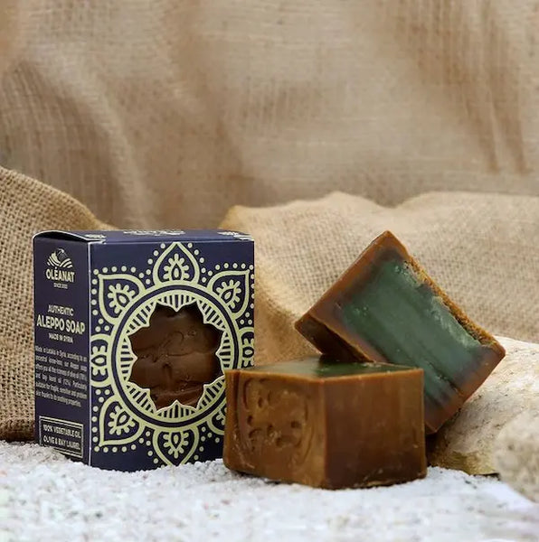 Authentique savon d’Alep traditionnel  à l’huile de baie de laurier - Oléanat 