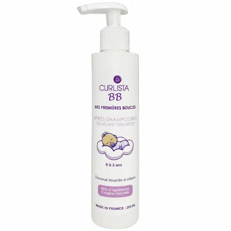 Après-shampoing bebe cheveux bouclés afro Démêlant Tendresse - Curlista BB fait en France