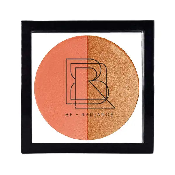 be radiance COLOR GLOW Blush + Enlumineur aux Probiotiques Duo 02 orange