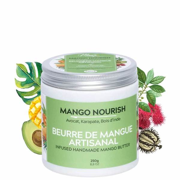 Beurre de Mangue 100% Naturel NOURISH - Mango Butterfull - Beurre capillaire - Diouda