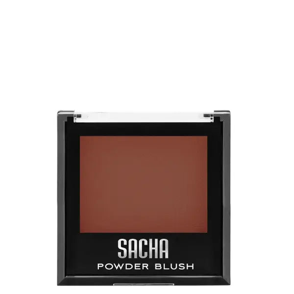 Blush fard à joues couleur orange mat cuivré pour les peaux claires, mates et foncées Sacha Cosmetics