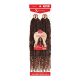 Mèches Butterfly locs long 18 pouces 2 paquets X-pression couleur Bordeaux - Twisted Up - Outré 