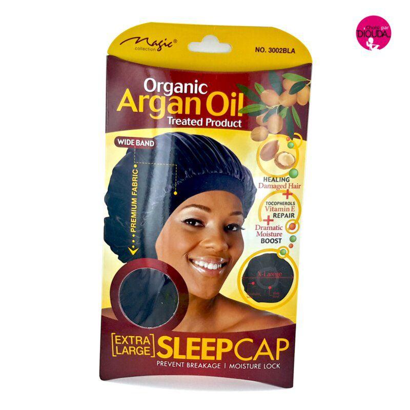 Bonnet satin Extra Large à l'Huile d'Argan - Bonnet satin et soie - diouda