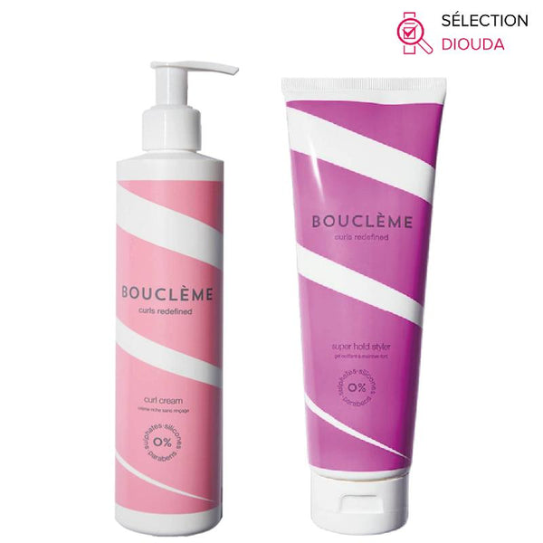 Bouclème Duo Coiffant boucles et gel définition à fort maintien Super Hold Styler 