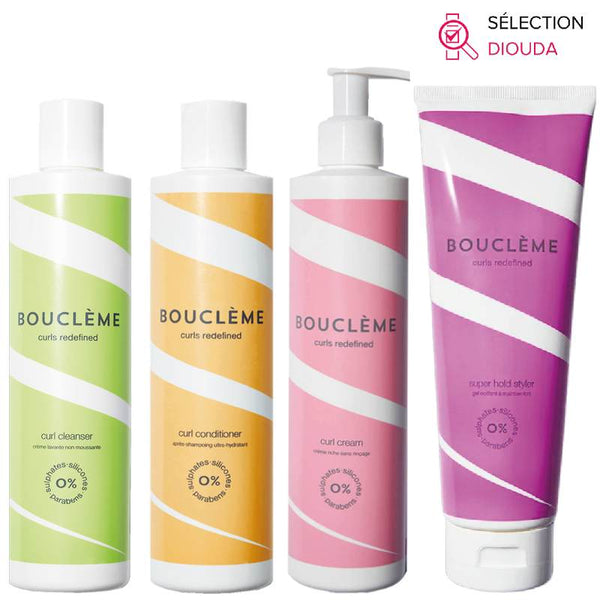 Bouclème routine 4 soins cheveux bouclés secs