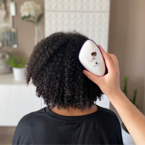 brosse démêlante pour cheveux afro crépus, curlista