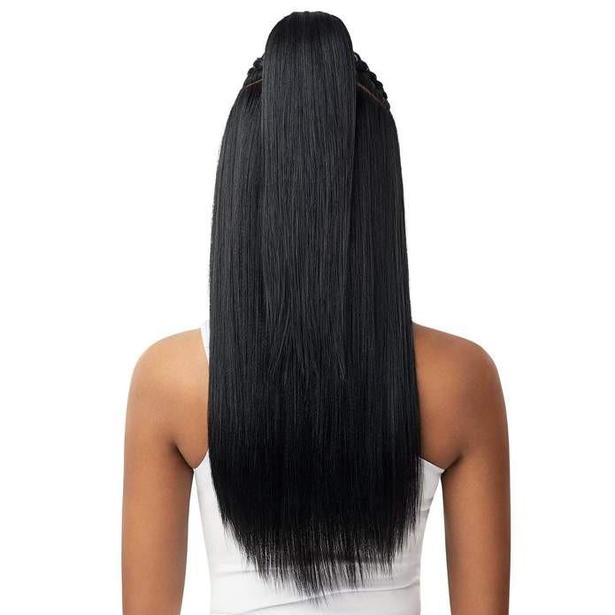Perruque Full Lace Wig Vixen Swiss X Outré Calypso Yaki en teinte noire