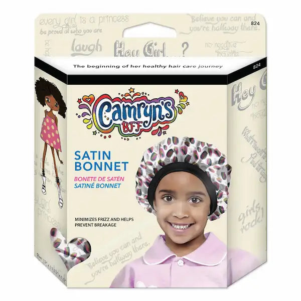 Bonnet de nuit Satin Enfant Cheveux bouclés à crépus - Camryn's