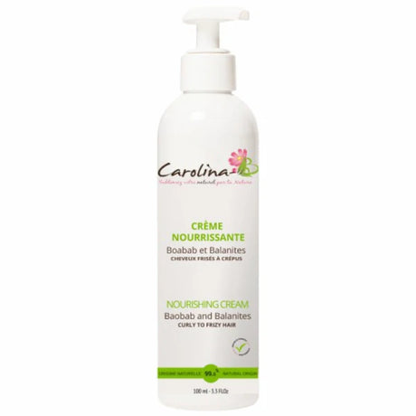 Carolina B Crème nourrissante Baobab et Balanites Cheveux frisés à Crépus