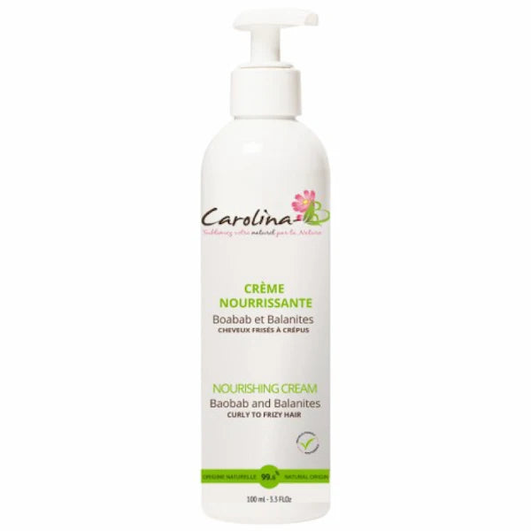 Carolina B Crème nourrissante Baobab et Balanites Cheveux frisés à Crépus