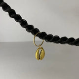 Cauri doré Bijoux de cheveux - Lot de 5 cauris
