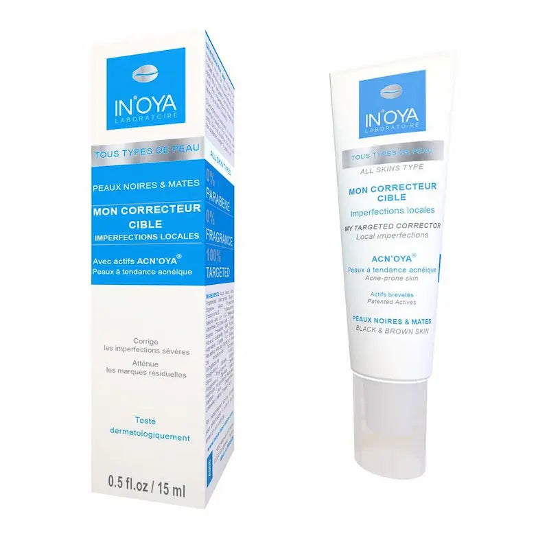 IN'OYA Soin anti-imperfections acné Peau Noire boutons et imperfections