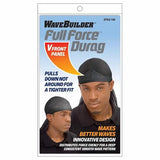 Durag Noir WaveBuilder Full Force Black