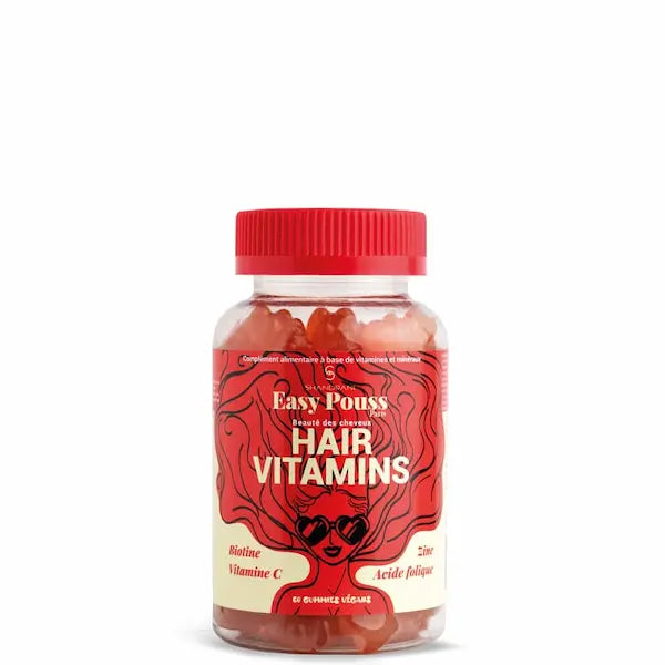  easy pouss - gummies hair vitamins complement alimentaire cheveux, 