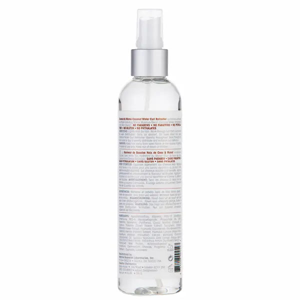 Design Essentials Coconut & Monoi, Spray hydratant pour les cheveux bouclés, frisés et crépus secs, ternes.