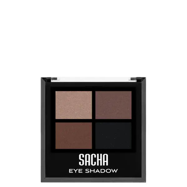 Palette de fards à paupières marron nude Grounded Sacha Cosmetics