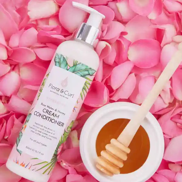 Flora & Curl Rose & Honey Cream conditioner Après-shampoing Crème  | Diouda