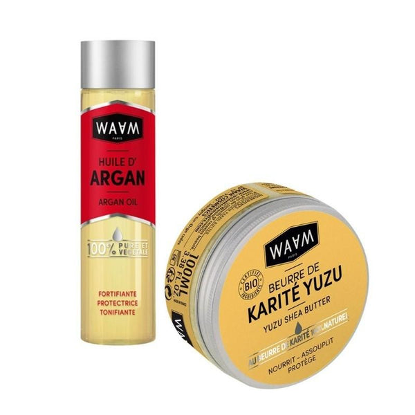 Huile d'Argan et Beurre de Karité Waam - Pack cheveux - diouda
