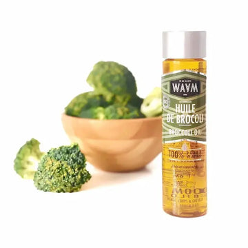 Huile de brocoli - 100ml - flacon verre avec spray - action gainante,  apporte douceur et brillance aux cheveux