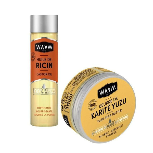 Huile de Ricin et Beurre de Karité Waam - Pack cheveux - diouda