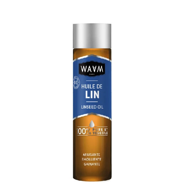 waam huile de lin bio pour cheveux fins et peau sensible